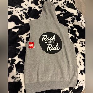 Cyclebar Gray Sleeveless Hoodie